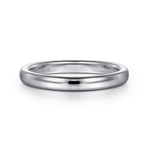 14K White Gold Diamond Wedding Band