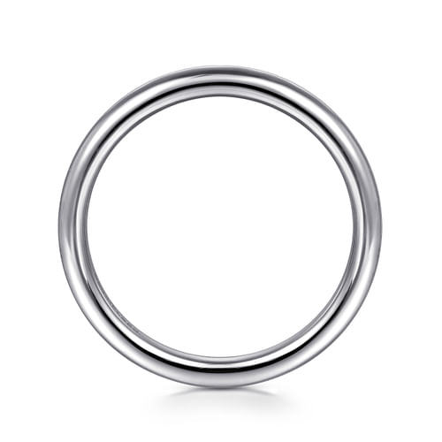 14K White Gold Diamond Wedding Band
