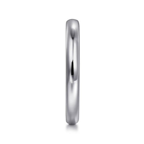 14K White Gold Diamond Wedding Band