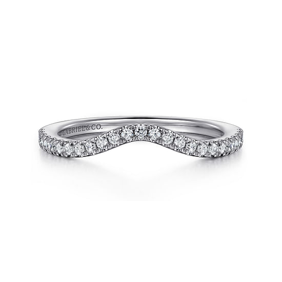 Gabriel - 14K White Gold Diamond Wedding Band