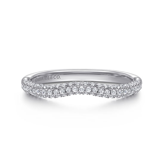 Gabriel - 14K White Gold Diamond Wedding Band