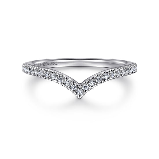 Gabriel - 14K White Gold Diamond Wedding Band