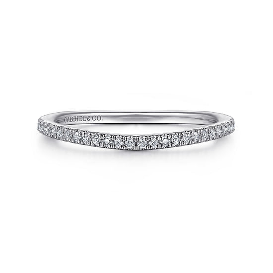 Gabriel - 14K White Gold Diamond Wedding Band