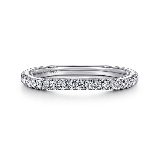 Gabriel - 14K White Gold Diamond Wedding Band