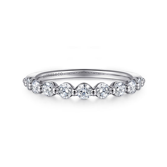 Gabriel - 14K White Gold Diamond Wedding Band