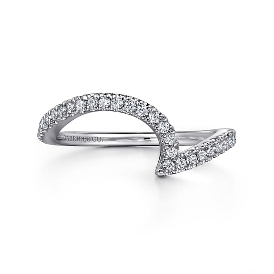 Gabriel - 14K White Gold Diamond Wedding Band