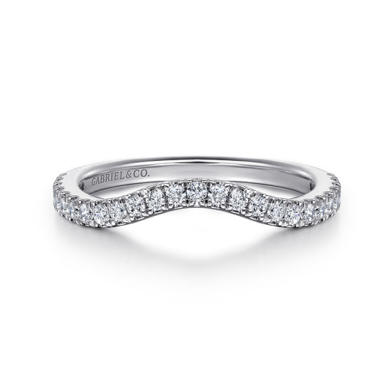 Gabriel - 14K White Gold Diamond Wedding Band