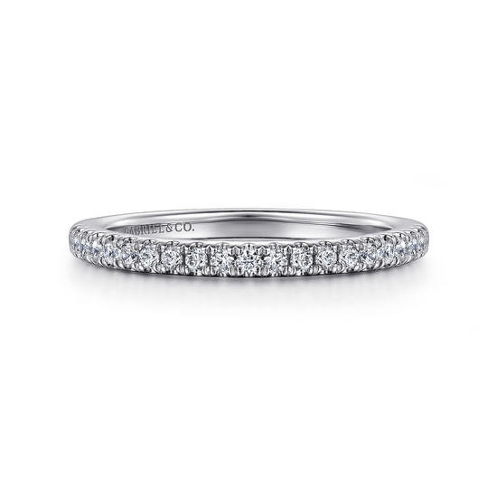 Gabriel - 14K White Gold Diamond Wedding Band
