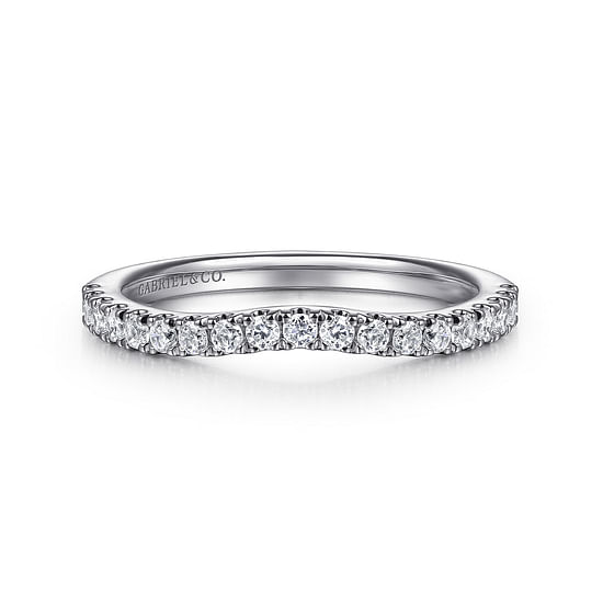 Gabriel - 14K White Gold Diamond Wedding Band