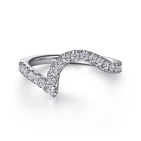 Gabriel - 14K White Gold Diamond Wedding Band