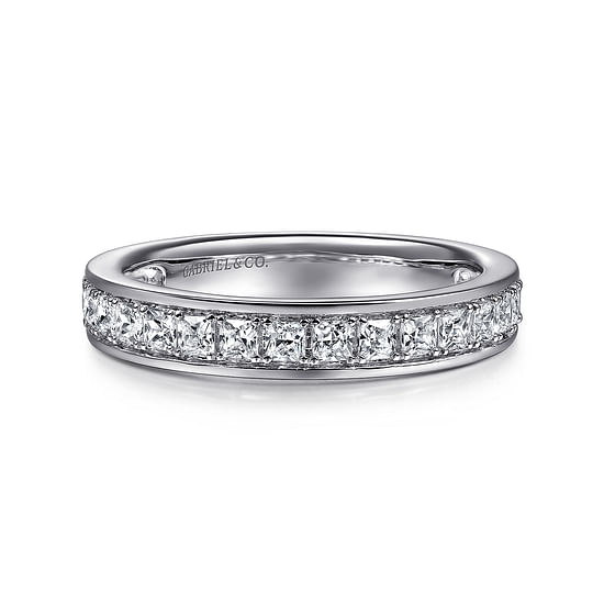 Gabriel - 14K White Gold Diamond Wedding Band