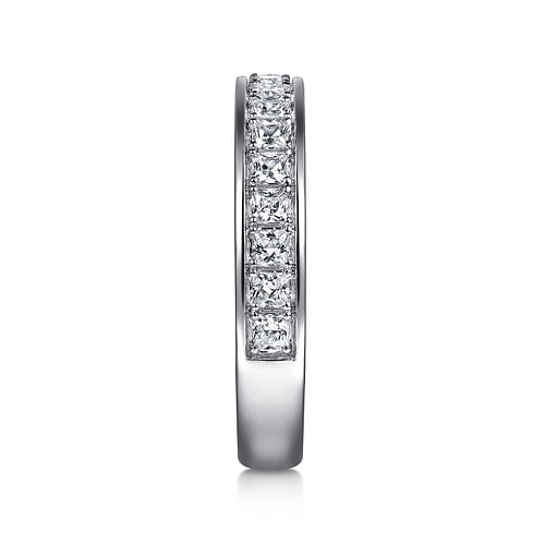 14K White Gold Diamond Wedding Band