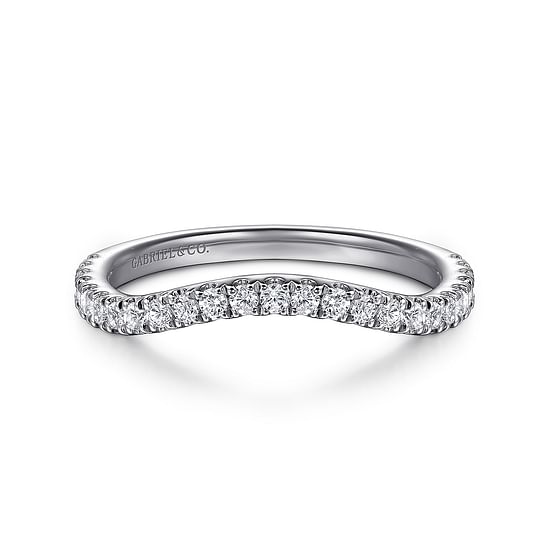 Gabriel - 14K White Gold Diamond Wedding Band