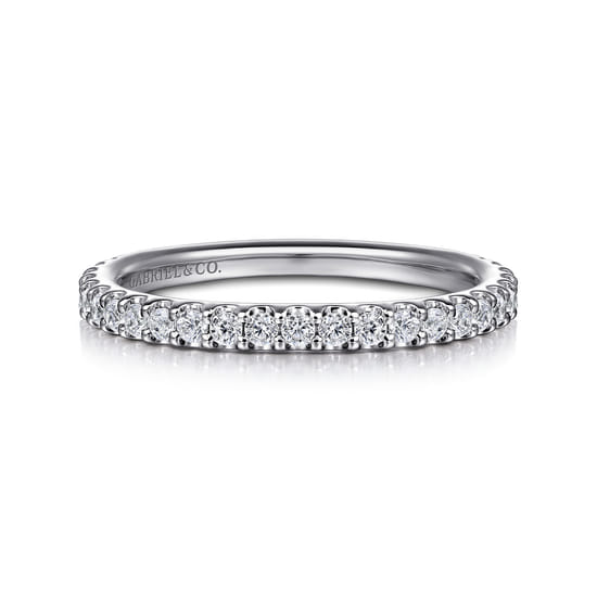 Gabriel - 14K White Gold Diamond Wedding Band
