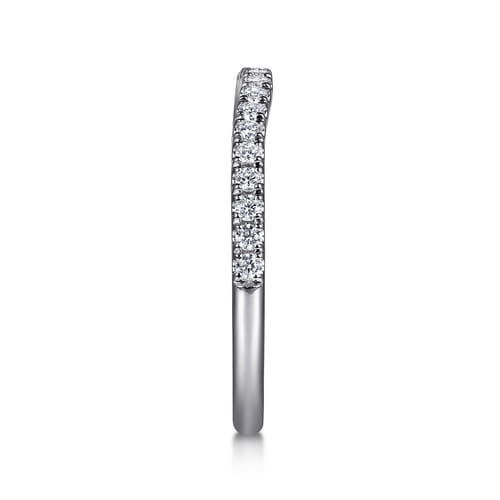 14K White Gold Diamond Wedding Band 14K White Gold Diamond Wedding Band