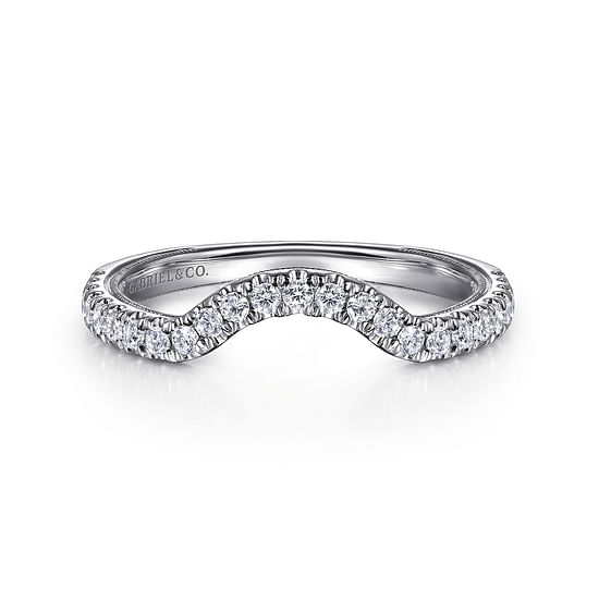 Gabriel - 14K White Gold Diamond Wedding Band
