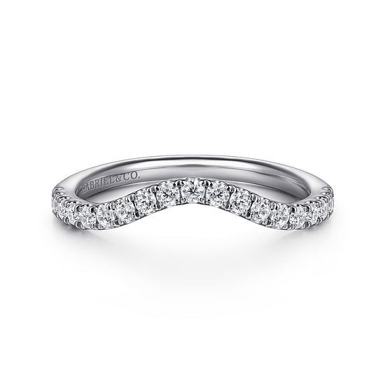 Gabriel - 14K White Gold Diamond Wedding Band