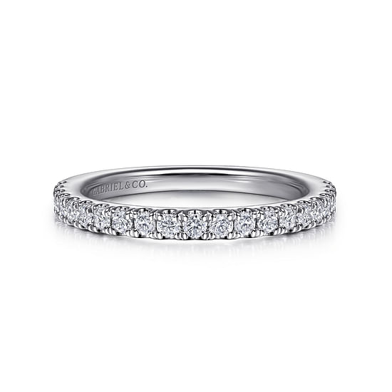 Gabriel - 14K White Gold Diamond Wedding Band