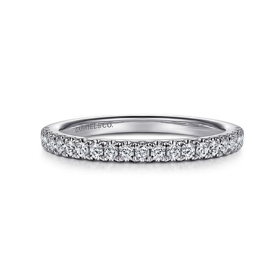 Gabriel - 14K White Gold Diamond Wedding Band