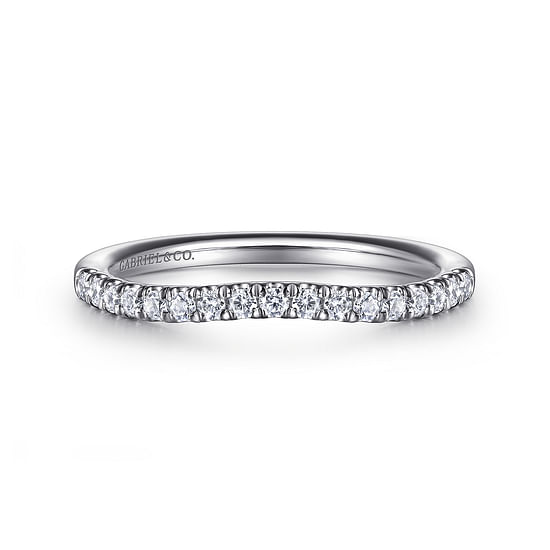 Gabriel - 14K White Gold Diamond Wedding Band