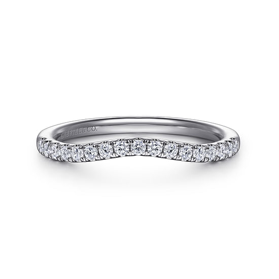 Gabriel - 14K White Gold Diamond Wedding Band