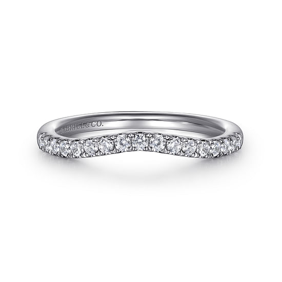 Gabriel - 14K White Gold Diamond Wedding Band