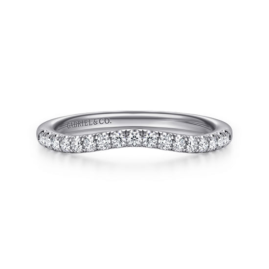 Gabriel - 14K White Gold Diamond Wedding Band