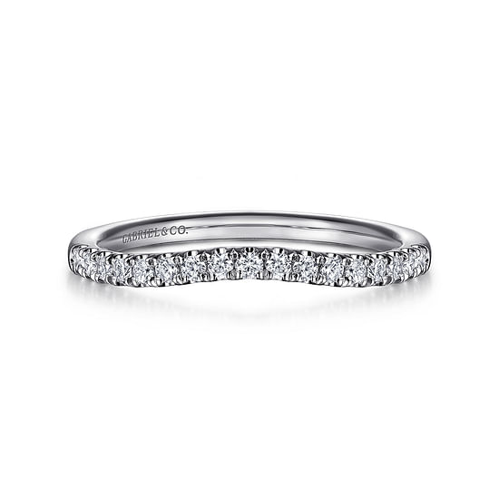 Gabriel - 14K White Gold Diamond Wedding Band