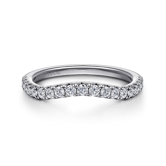 Gabriel - 14K White Gold Diamond Wedding Band