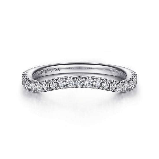 Gabriel - 14K White Gold Diamond Wedding Band