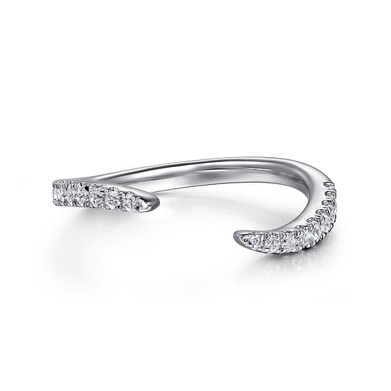 Gabriel - 14K White Gold Diamond Wedding Band