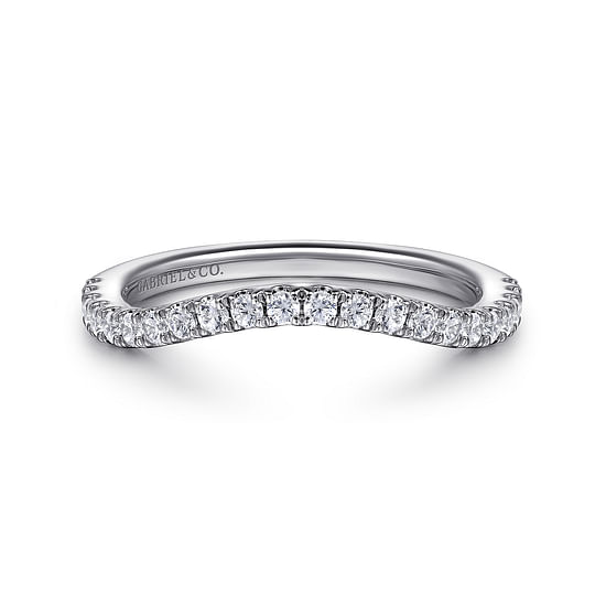 Gabriel - 14K White Gold Diamond Wedding Band