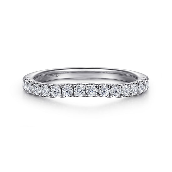 Gabriel - 14K White Gold Diamond Wedding Band