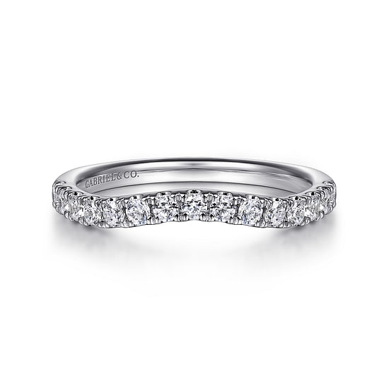 Gabriel - 14K White Gold Diamond Wedding Band