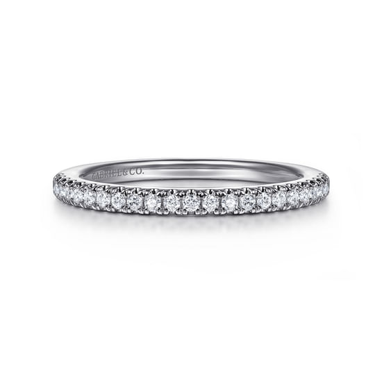 Gabriel - 14K White Gold Diamond Wedding Band