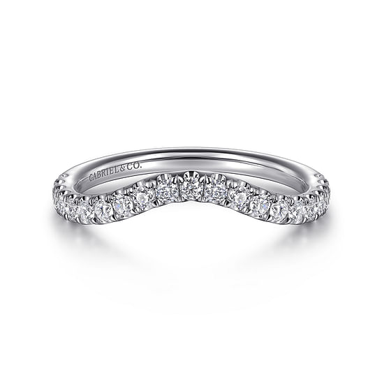 Gabriel - 14K White Gold Diamond Wedding Band