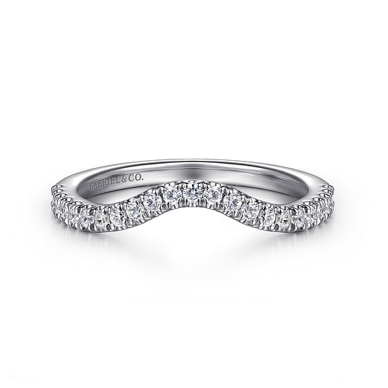 Gabriel - 14K White Gold Diamond Wedding Band