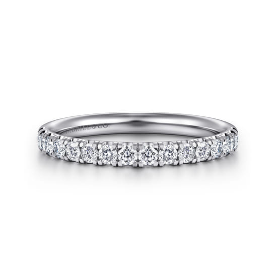Gabriel - 14K White Gold Diamond Wedding Band