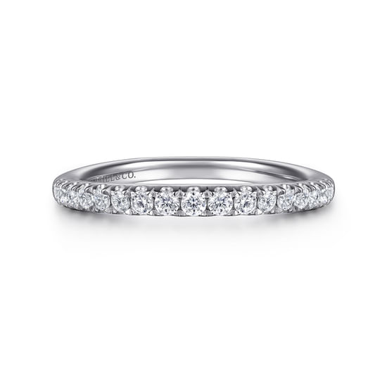 Gabriel - 14K White Gold Diamond Wedding Band