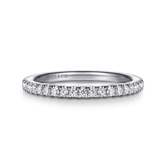 Gabriel - 14K White Gold Diamond Wedding Band