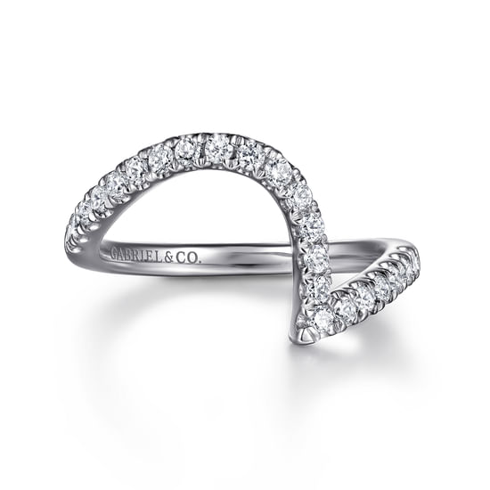 Gabriel - 14K White Gold Diamond Wedding Band
