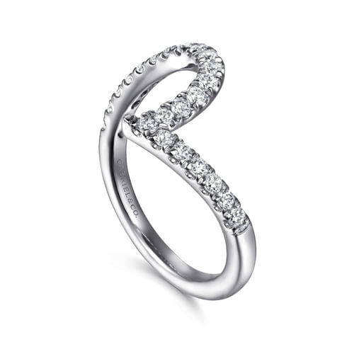 14K White Gold Diamond Wedding Band