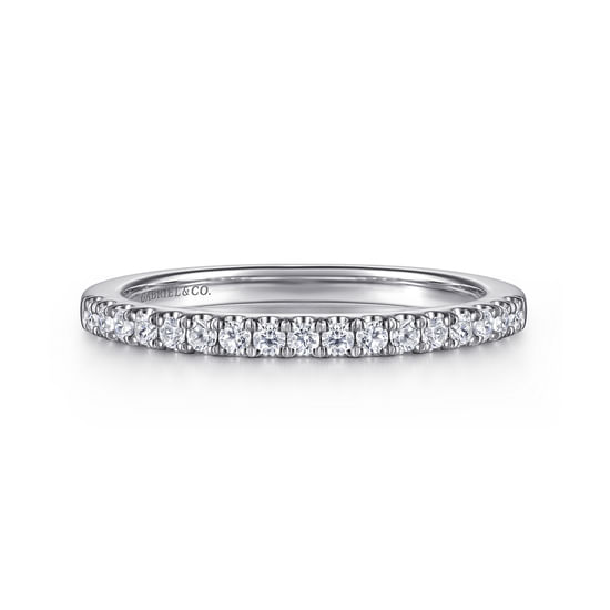 Gabriel - 14K White Gold Diamond Wedding Band