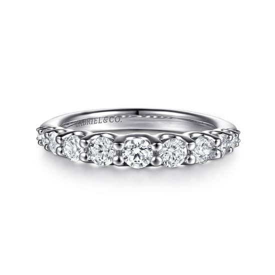 Gabriel - 14K White Gold Diamond Wedding Band