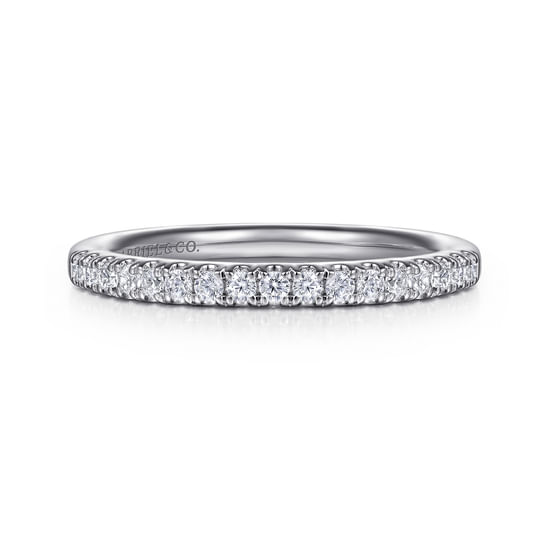 Gabriel - 14K White Gold Diamond Wedding Band