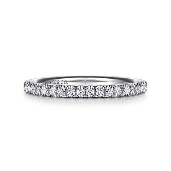 Gabriel - 14K White Gold Diamond Wedding Band