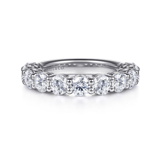 Gabriel - 14K White Gold Diamond Wedding Band