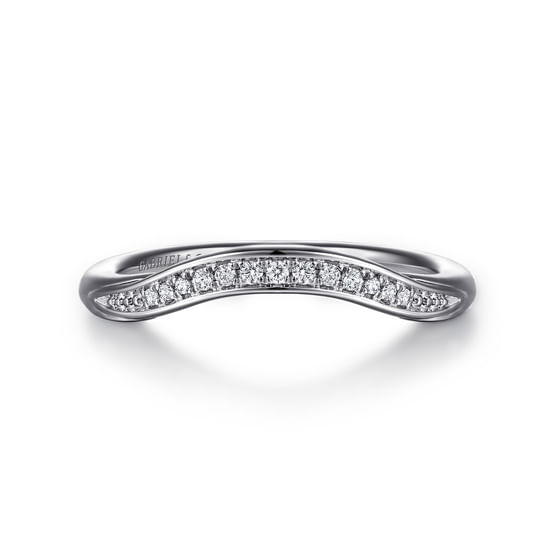 Gabriel - 14K White Gold Diamond Wedding Band