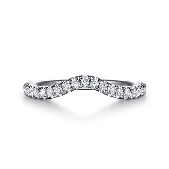 Gabriel - 14K White Gold Diamond Wedding Band