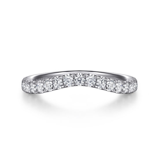Gabriel - 14K White Gold Diamond Wedding Band